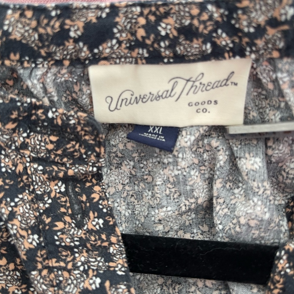 Universal Thread Floral Blouse XXL Oversized Boho Balloon Sleeve Lightweight Top - Picture 5 of 8